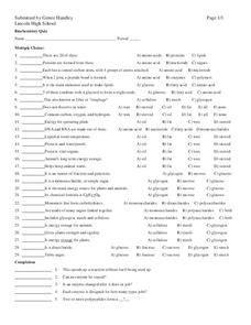 biochemistry 9th grade|9th grade biochemistry practice test.